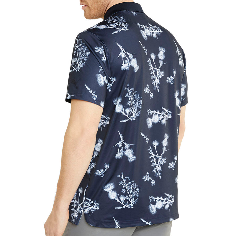 Puma MATTR Lowlands Polo Shirt - Navy Blazer/Bright White