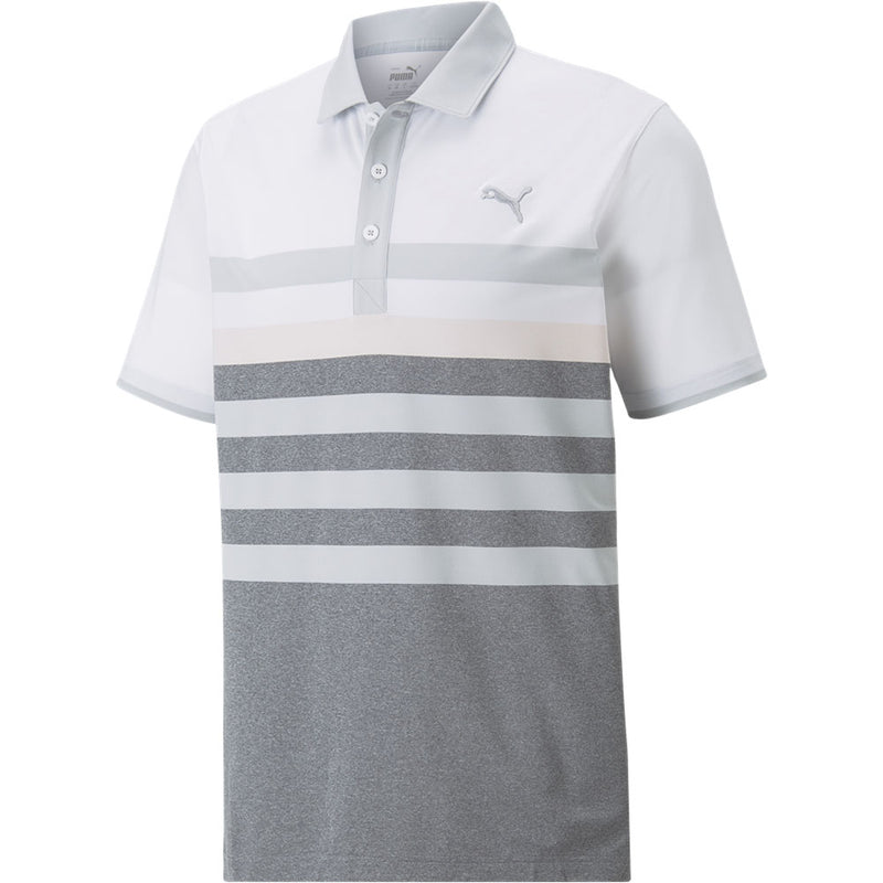 Puma MATTR One Way Polo Shirt - Bright White/Chalk Pink
