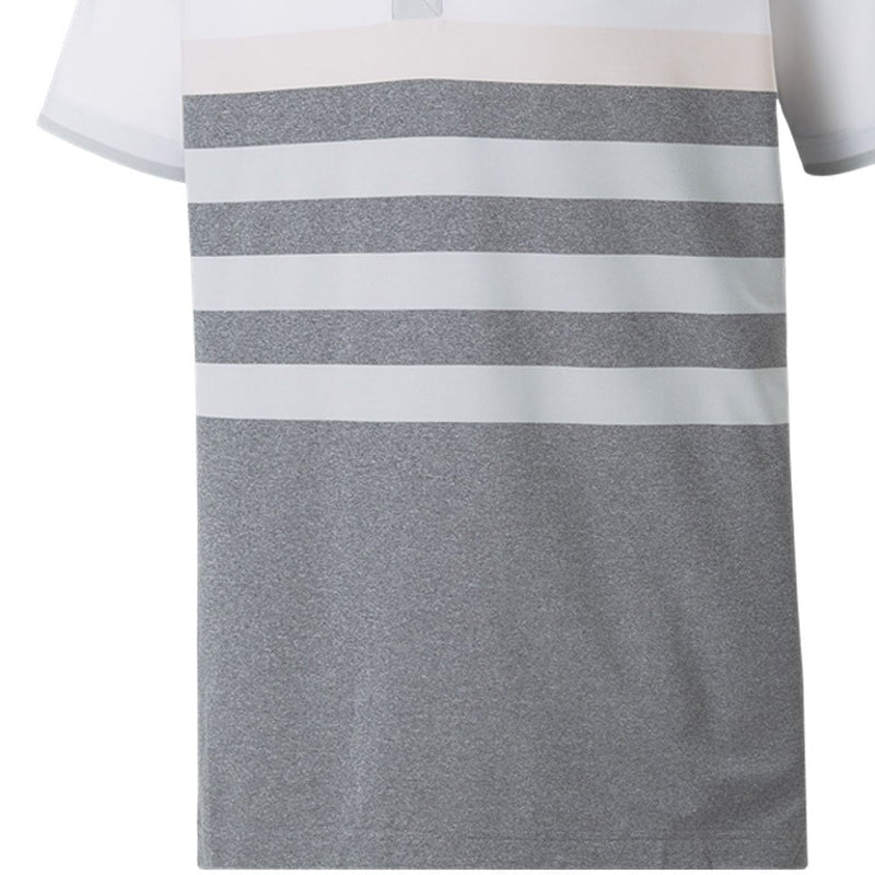 Puma MATTR One Way Polo Shirt - Bright White/Chalk Pink