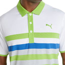 Puma MATTR One Way Polo Shirt - Bright White/Greenery