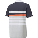 Puma MATTR One Way Polo Shirt - Navy Blazer/Hot Coral