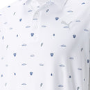 Puma MATTR Pouring Buckets Polo Shirt - Bright White/Bright Cobalt