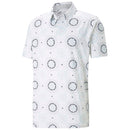 Puma MATTR Rising Polo Shirt - Bright White/Tropical Aqua