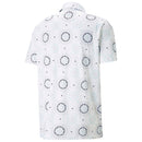 Puma MATTR Rising Polo Shirt - Bright White/Tropical Aqua