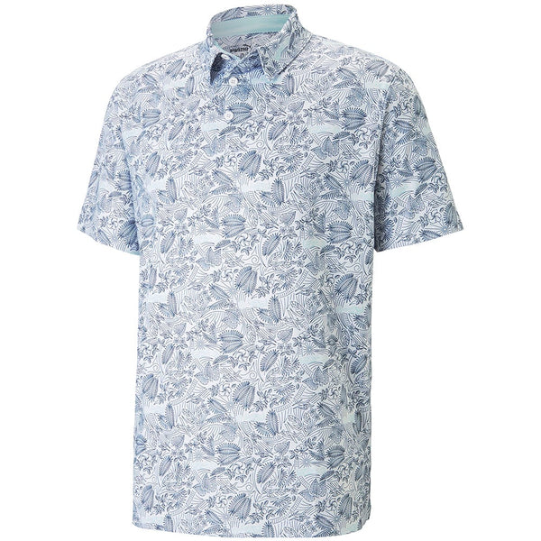 Puma MATTR Seaplanes Polo Shirt - Navy Blazer/Tropical Aqua