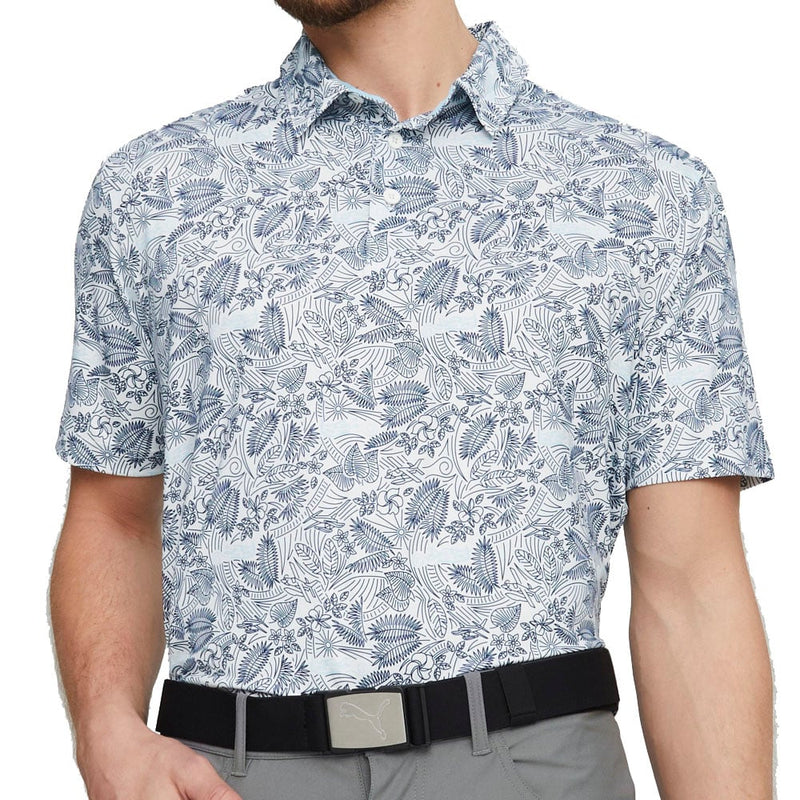 Puma MATTR Seaplanes Polo Shirt - Navy Blazer/Tropical Aqua