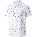 Puma MATTR Sunnies Polo Shirt - Bright White/Bright Cobalt