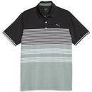 Puma MATTR Track Polo Shirt - Puma Black/Eucalyptus Heather