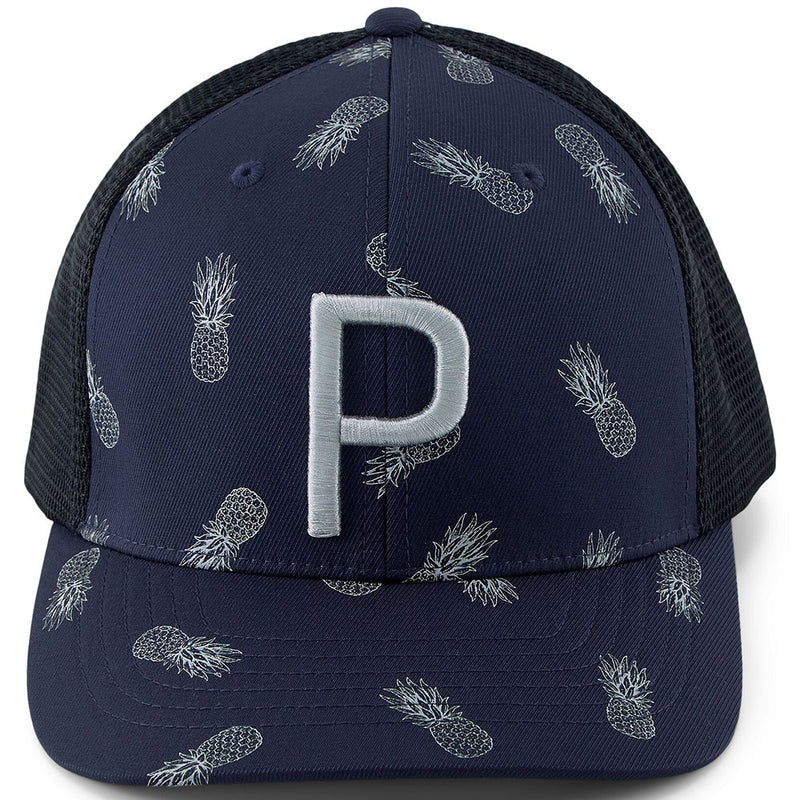 Puma Pineapple Trucker P Cap Navy Blazer/Flat - Light Gray