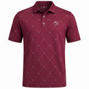Puma Pure 2.0 Argyle Polo Shirt - Ruby Shimmer/White Glow