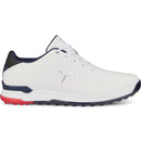 Puma PROADAPT ALPHACAT Leather Spikeless Shoes - White/Navy/For All Time Red