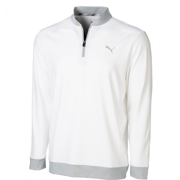 Puma Rotation Stealth 1/4 Zip Pullover - White