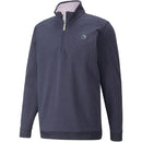 Puma AP Cloudspun Castle 1/4 Zip Pullover - Navy Blazer Heather