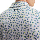 Under Armour Playoff 3.0 Printed Polo Shirt - White/Blue Wind/Midnight Navy
