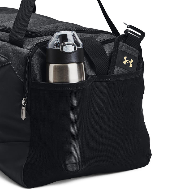 Under Armour Undeniable 5.0 Medium Duffle Bag - Black Medium Heather/Black/Metallic Gold
