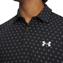 Under Armour Playoff 3.0 Printed Polo Shirt - Black/White/White