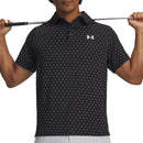 Under Armour Playoff 3.0 Printed Polo Shirt - Black/White/White