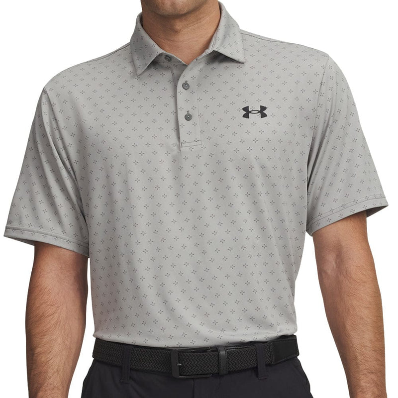 Under Armour Playoff 3.0 Printed Polo Shirt - Clay Green/Titanium/Black