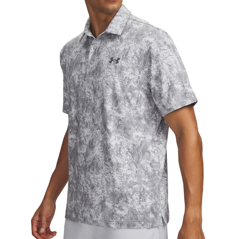 Under Armour Playoff 3.0 Printed Polo Shirt - Mod Grey/Steel/Castlerock