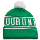 Under Armour Halftime Pom Beanie - Team Kelly Green/White/White