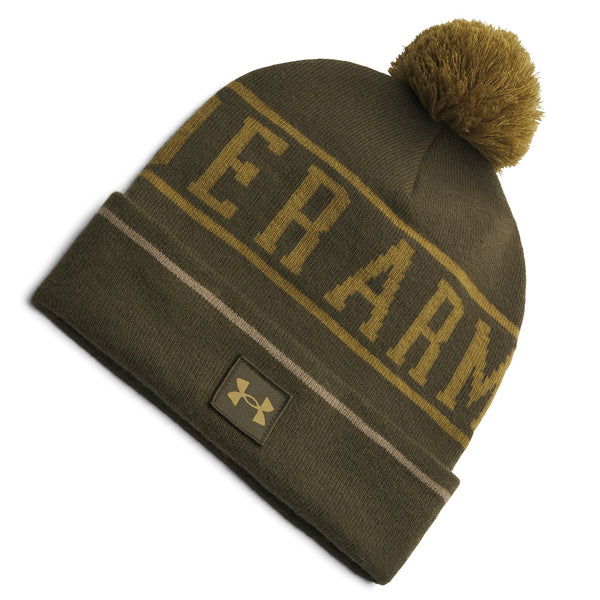 Under Armour Halftime Pom Beanie - Expedition Green/Canteen Green/Canteen Green