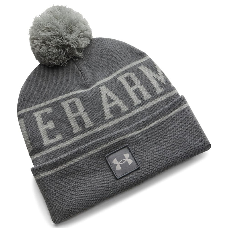 Under Armour Halftime Pom Pom Beanie - Clay Green/Titanium/Titanium