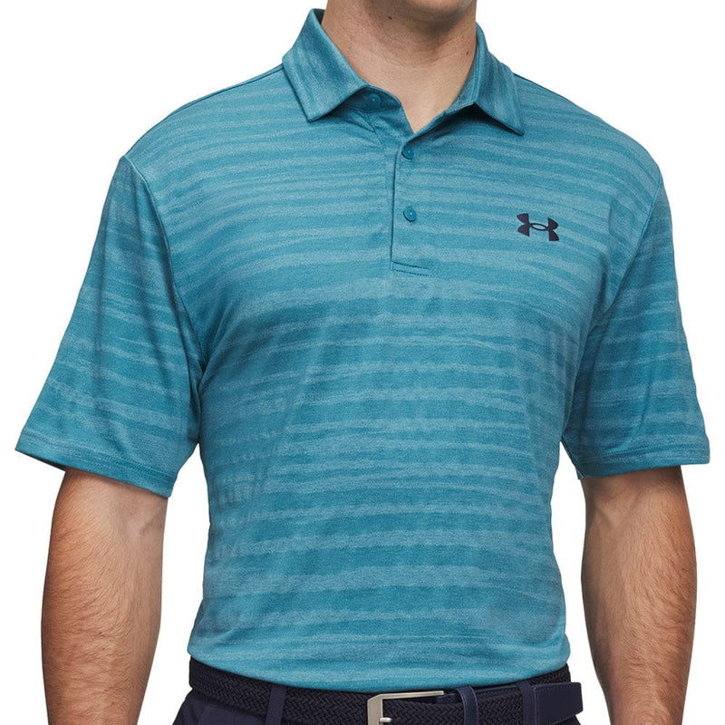Under Armour Playoff Jacquard Polo Shirt - Boundless Blue/Midnight Navy