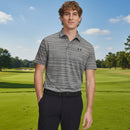 Under Armour Playoff Jacquard Polo Shirt - Clay Green/Titanium/Black