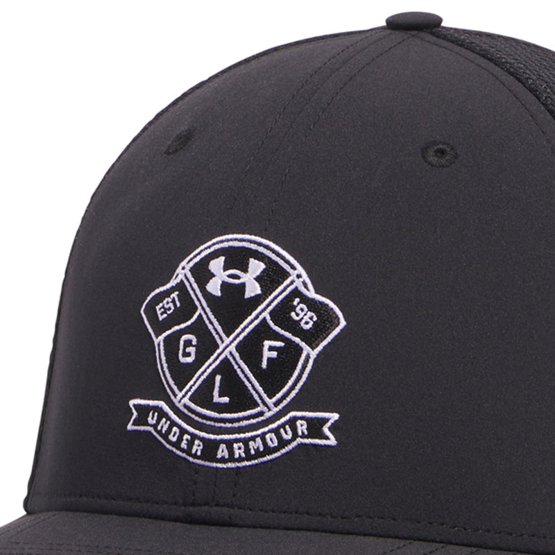 Under Armour Iso-chill Drive Low Stretch Fit Cap - Black/White
