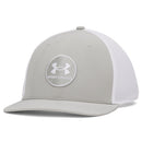 Under Armour Drive Mid Stretch Cap - Titanium/White