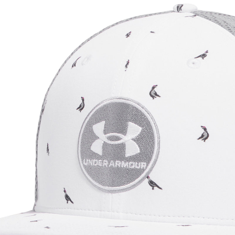 Under Armour Iso-chill Drive Low Stretch Fit Cap - White/White/Grey