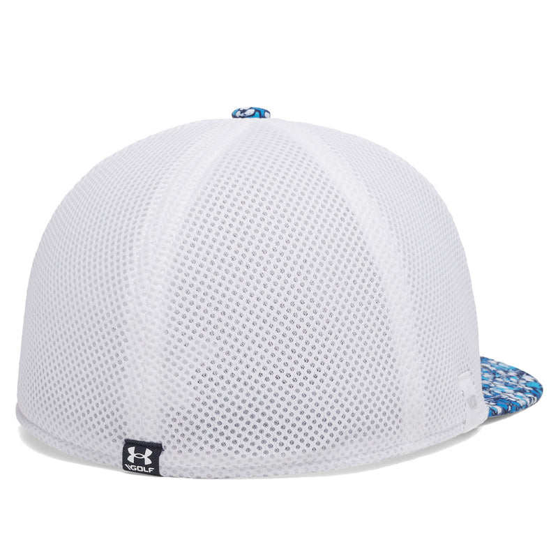 Under Armour Drive Mid Straight Cap - White/Summit White