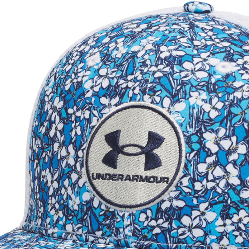 Under Armour Drive Mid Straight Cap - White/Summit White