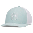 Under Armour Drive Mid Stretch Cap - Enamel Blue/White