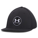 Under Armour Drive Mid Stretch Cap - Black/White