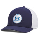 Under Armour Drive Mid Stretch Cap - Midnight Navy/Aegean Blue