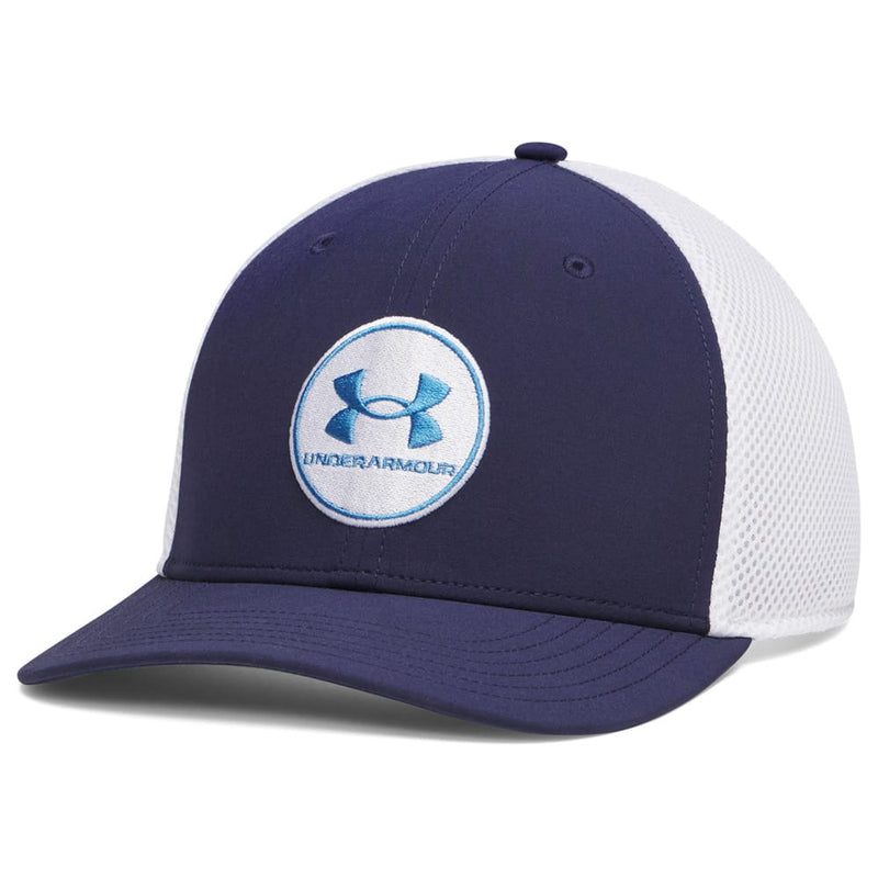 Under Armour Drive Mid Stretch Cap - Midnight Navy/Aegean Blue