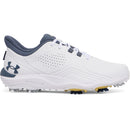 Under Armour Drive Pro Spiked Waterproof Shoes - White/Metallic Gold/Downpour Grey