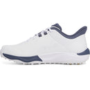 Under Armour Drive Pro Spikeless Waterproof Shoes - White/Metallic Gold/Downpour Grey