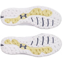 Under Armour Drive Pro Spikeless Waterproof Shoes - White/Metallic Gold/Downpour Grey