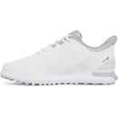 Under Armour Drive Fade Spikeless Waterproof Shoes - White/White/Metallic Silver
