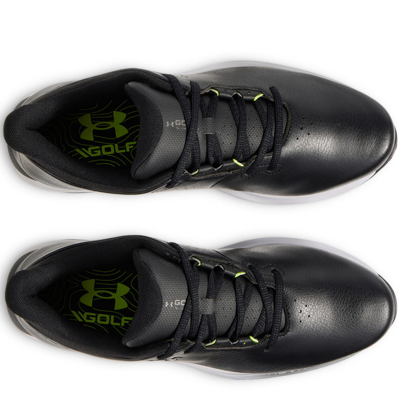 Under Armour Drive Fade Spiked Waterproof Shoes - Black/Black/Metallic Silver