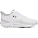 Under Armour Drive Fade Spiked Waterproof Shoes - White/White/Metallic Silver