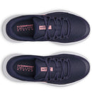 Under Armour Ladies Surge Spikeless Shoes - Midnight Navy/White/Bittersweet Pink