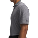 Under Armour ArmourDry Stripe Rib Polo Shirt - Clay Green/White/Midnight Navy
