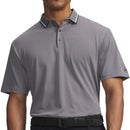 Under Armour ArmourDry Stripe Rib Polo Shirt - Clay Green/White/Midnight Navy
