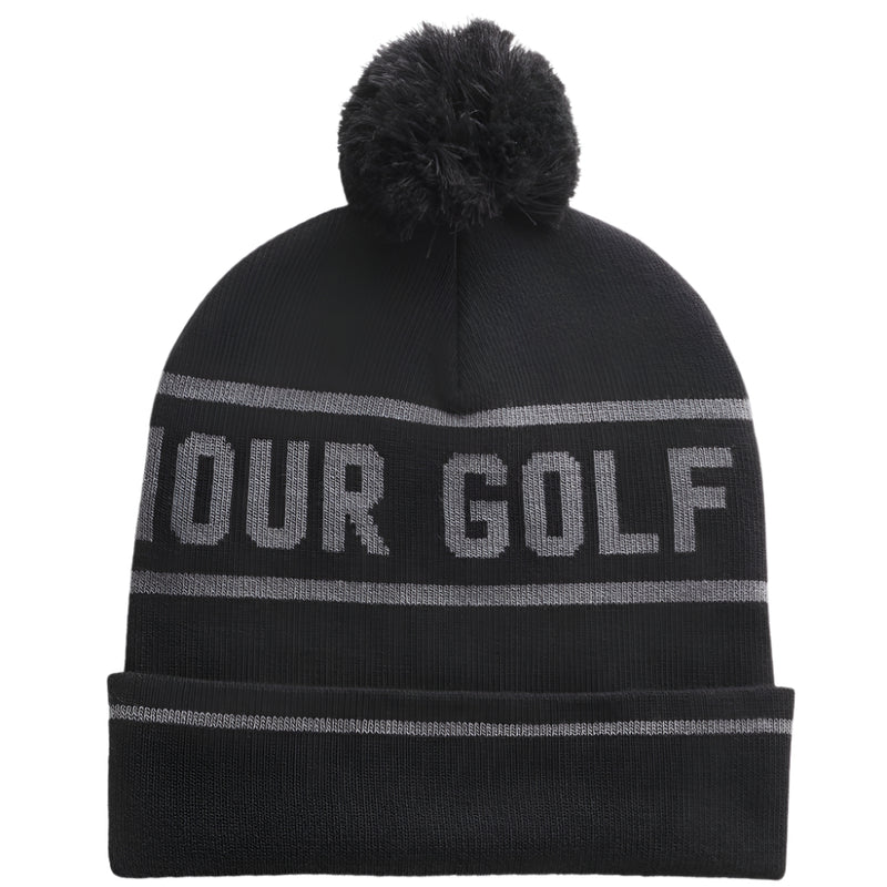 Under Armour Drive Pom Beanie - Black/Castlerock/Castlerock