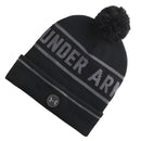 Under Armour Drive Pom Beanie - Black/Castlerock/Castlerock