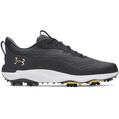 Under Armour Drive Pro Clone Waterproof Spiked Shoes - Black/Anthracite/Metallic Gold