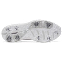 Under Armour Drive Pro Clone Waterproof Spiked Shoes - White/White/Metallic Gun Metal